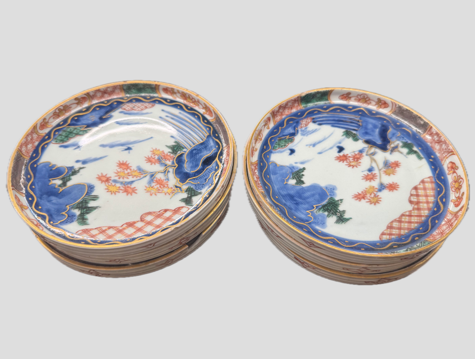 伊万里焼 染錦 山水図 なます皿 | 買取実績 | 骨董品買取専門の古美術永澤