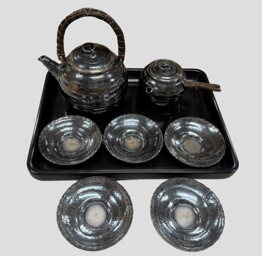 いぶし銀製 茶器セット