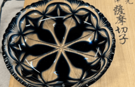 島津薩摩切子 皿