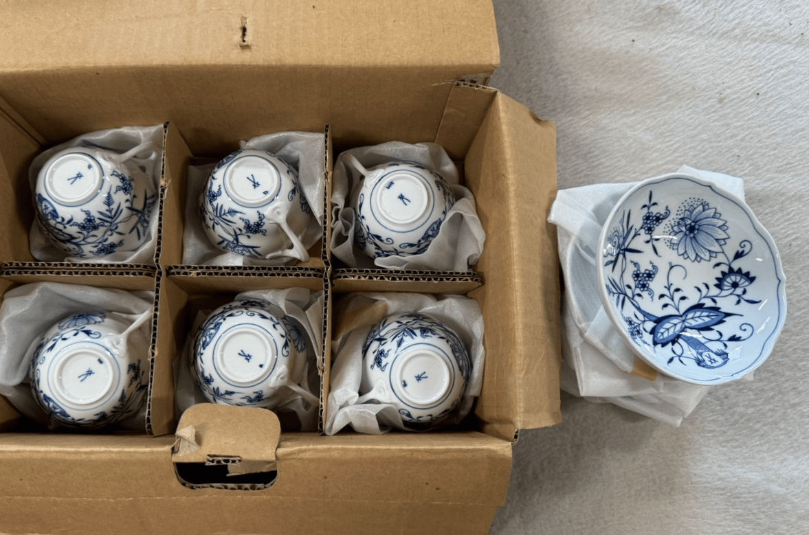マイセン(Meissen)ブルーオニオンカップ&ソーサー 6客セット