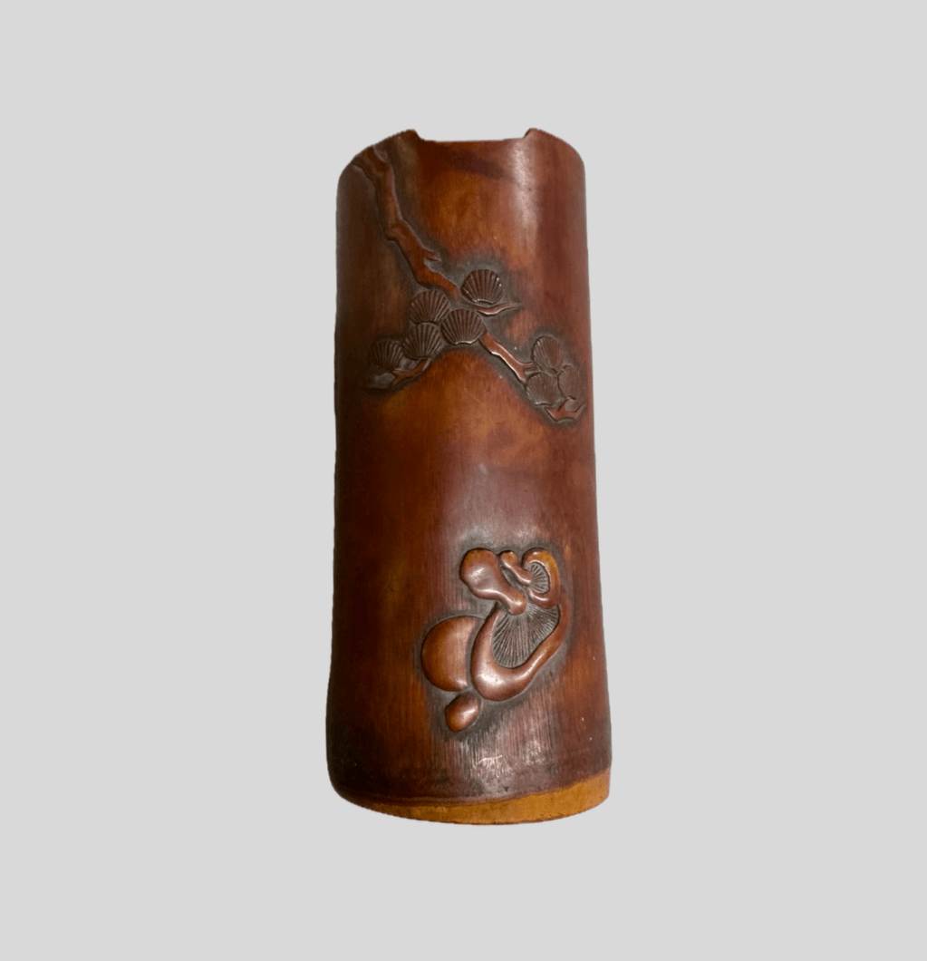 松霊芝文 茶合