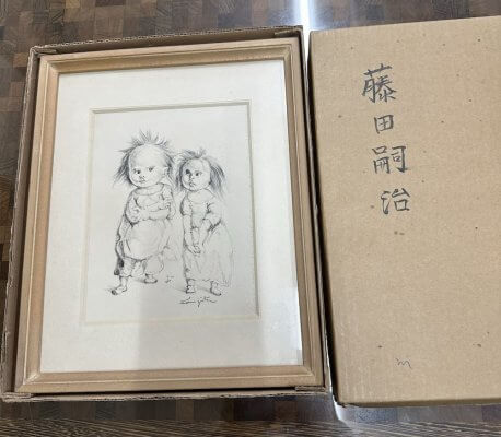 藤田嗣治「二人の子供」