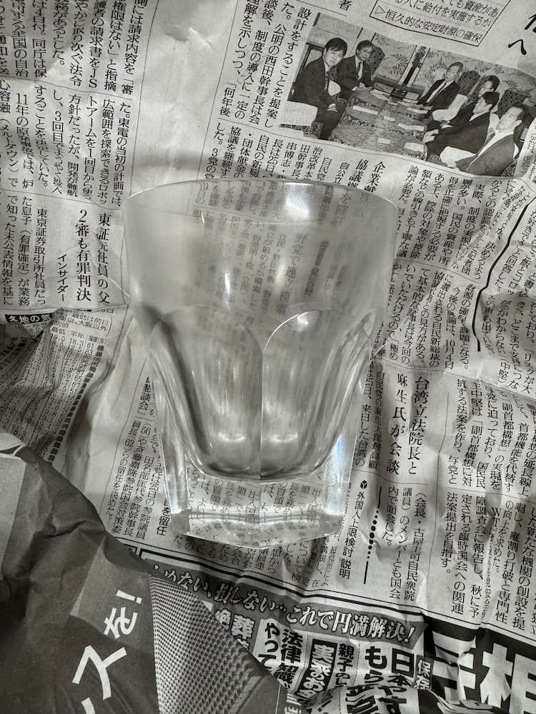 箱がないバカラ製品のお買取り例