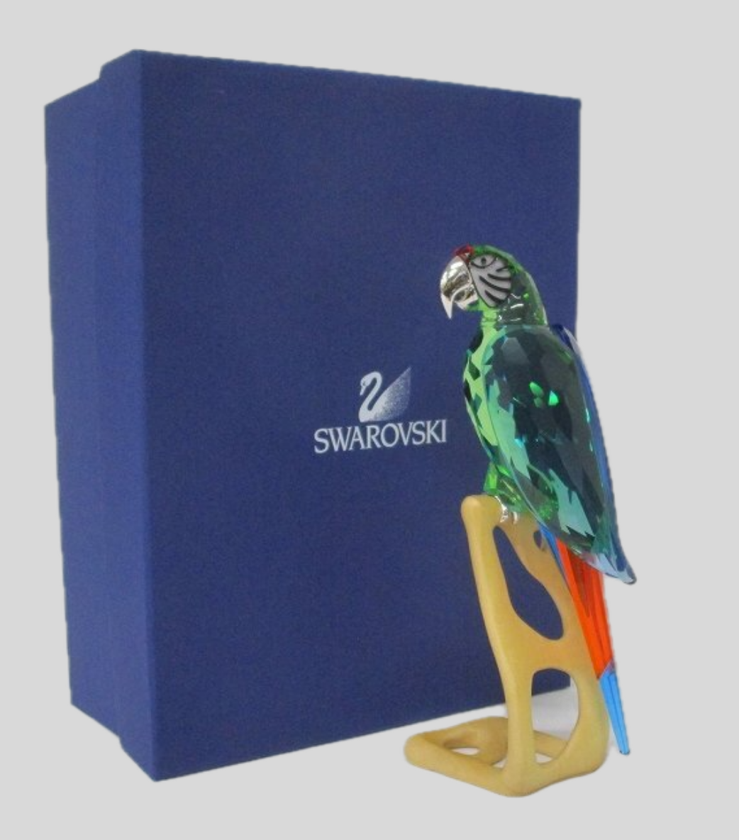 スワロフスキー（Swarovski）コンゴウインコ フィギュリン