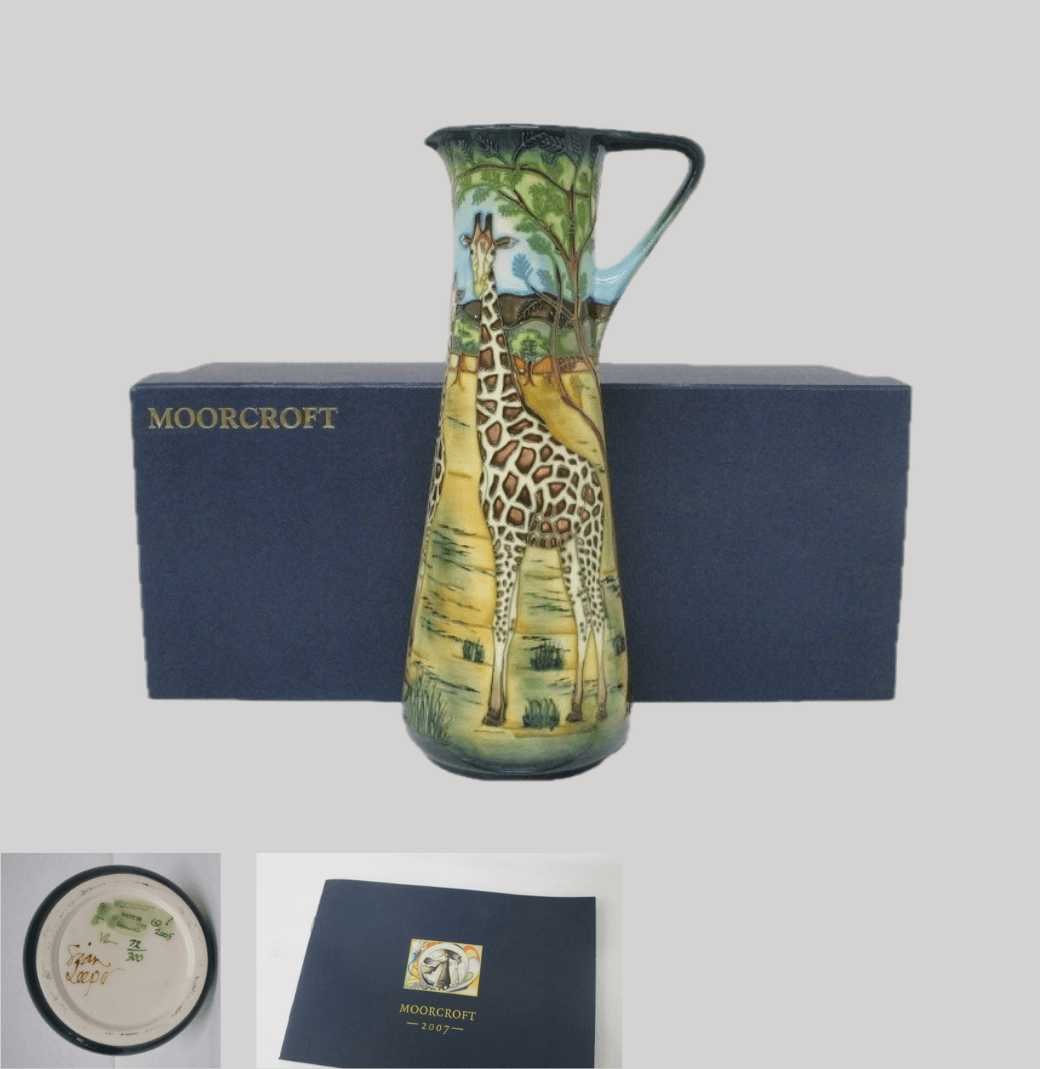 ムーアクラフト(MOORCROFT)陶製 Shimba Hills サバンナのキリン 水差し