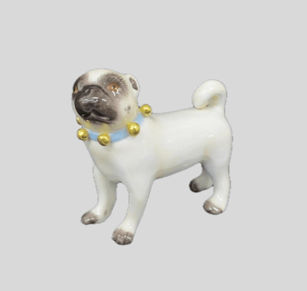 マイセン(MEISSEN)パグ犬 フィギュリン