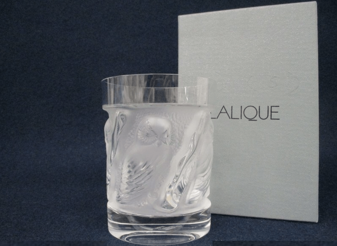 ラリック(LALIQUE)フクロウ(Hulotte)タンブラー グラス